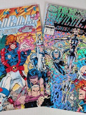 Image Comics WildC.A.T.S. Issues #1 (w/cards) and #2 Jim Lee Cover & Art NICE!